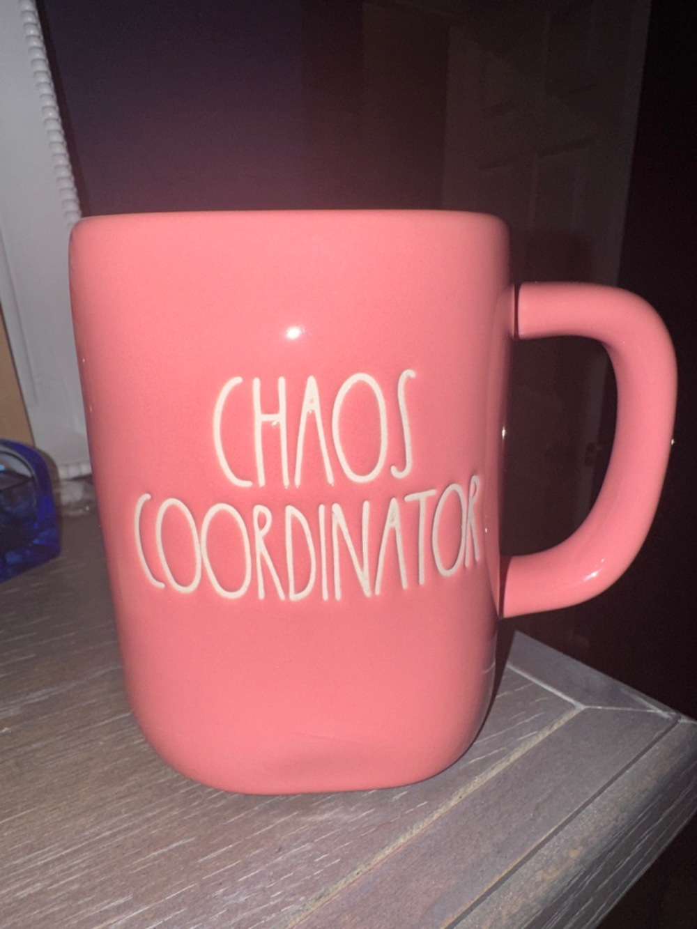 Rae Dunn Pink "Chaos Coordinator"‎ Ceramic Mug